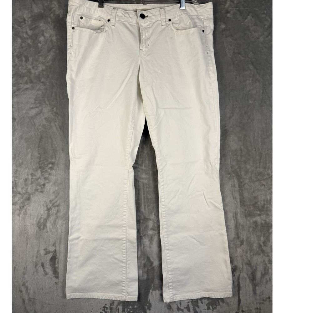 Gap Jeans Womens 33 Low Rise Bootcut White Denim Pants